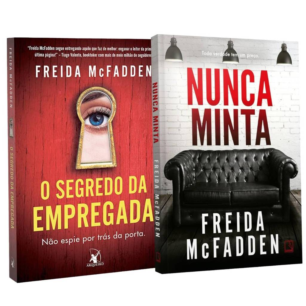 O Segredo da Empregada + Nunca Minta - Suspense Psicológico - Freida McFadden - Kit 2 Livros