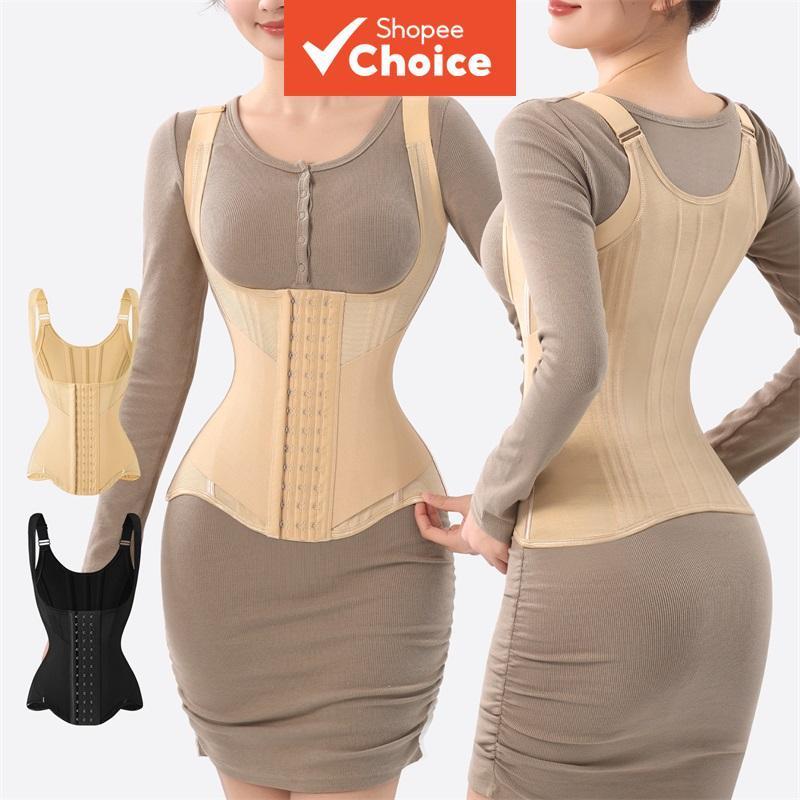 Modelador Feminino de Barriga e Cintura - Espartilho Redutor e Modelador Corporal em U para Controle de Abdômen