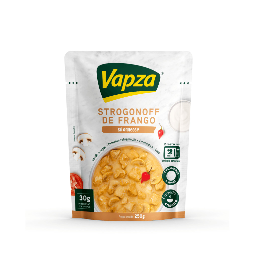 Imagem Strogonoff de Frango 250G Só Aquecer Vapza