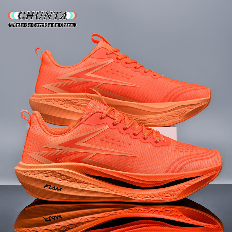 Tênis De Corrida Leve Com Amortecimento De Placa De Carbono Para Estudantes Masculinos E Femininos 34-45