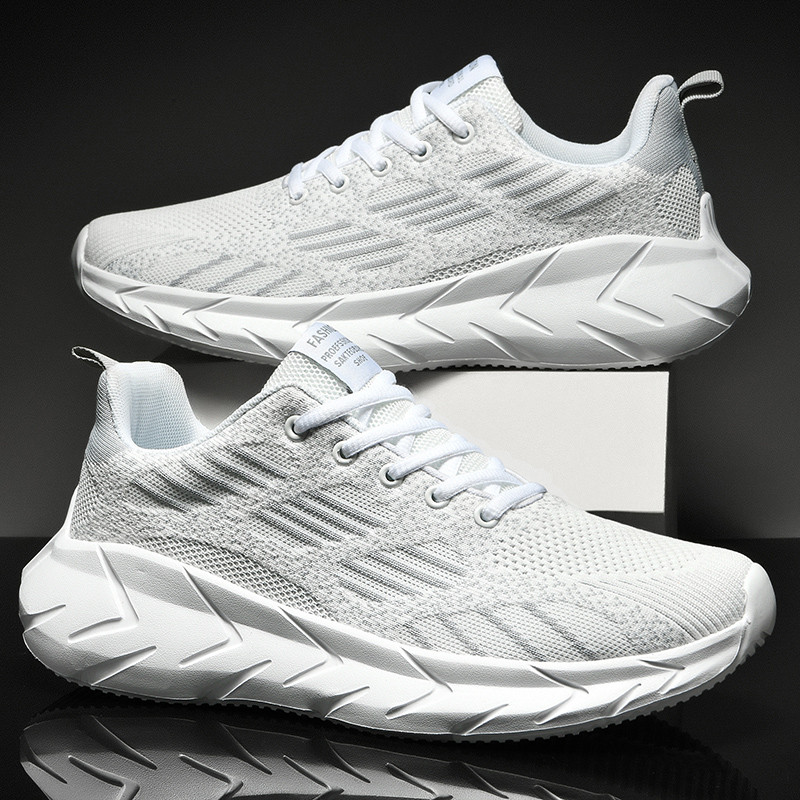 Pai sapatos da moda tamanho Extra grande sapatos masculinos 45 verão voando tecido malha respirável 46 esportes lazer 47