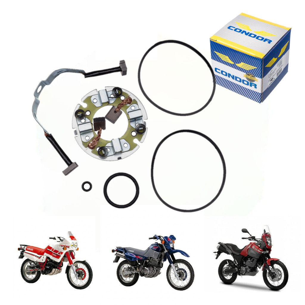 Escova Motor De Partida C/ Suporte Xt 660 2005/2018 Xtz 600 Tenere 1990/1993 Xt