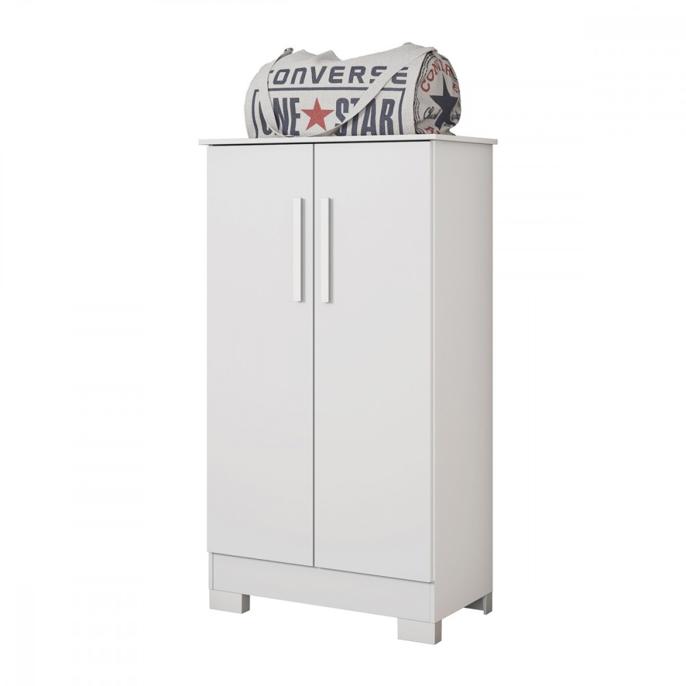 Sapateira Notável Alaska New 2 Portas Branco Brilho com Pés