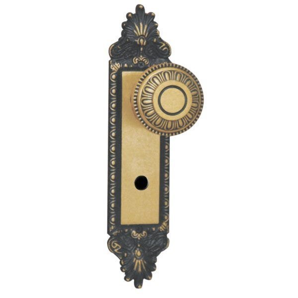Fechadura para Banheiro Espelho Aço 40mm MGM Colonial Bronze Latonado Banheiro