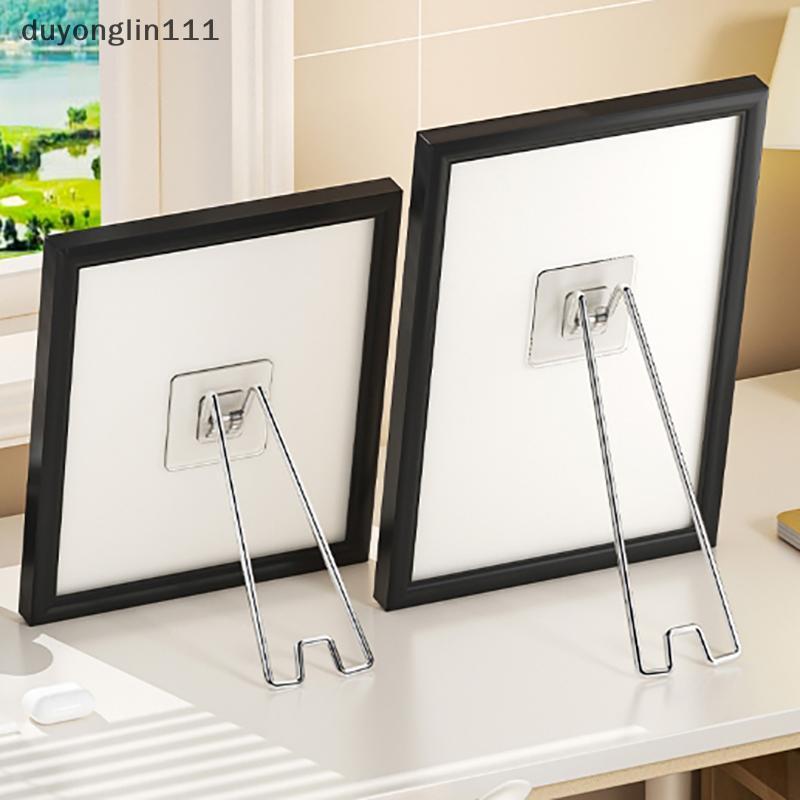 (duyonglin111) Sem Broca Prego Suporte Para Porta-Retratos Exibição De Mesa Álbuns De Fotos E Obras De Arte Fácil Config