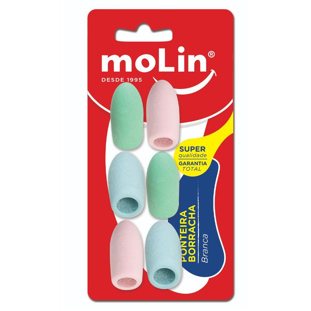 Borracha Ponteiro Pastel 6 Unidades Molin