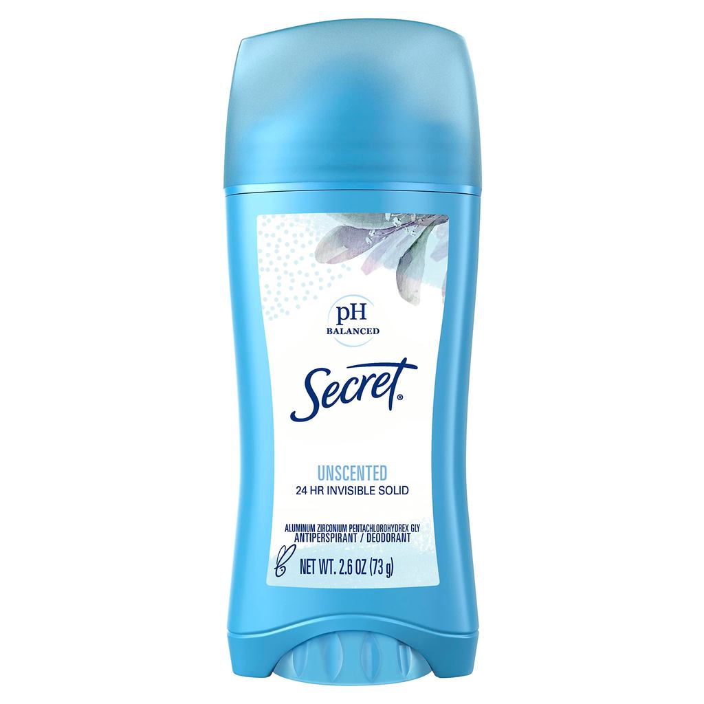 【Unscented】Secret Invisible Solid 73g【No white residue】Secret Invisible Solid Unscented Stick- Shipping from Japan -