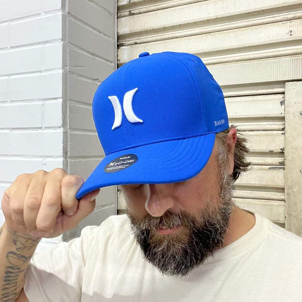 Boné Hurley Snapback Icon H2O-DRI Azul HYAC0105800