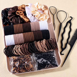 Conjunto de 1109- peças de anel de intestino grande, acessórios para cabelo, versão coreana, pequeno laço fresco, faixa 