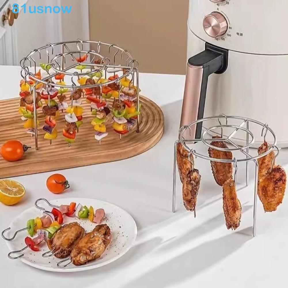 Espetos De Grelha Giratórios USNOW1 , Suporte De Espeto Para Fritadeira De Ar Resistente Ao Calor À Prova De Ferrugem ,