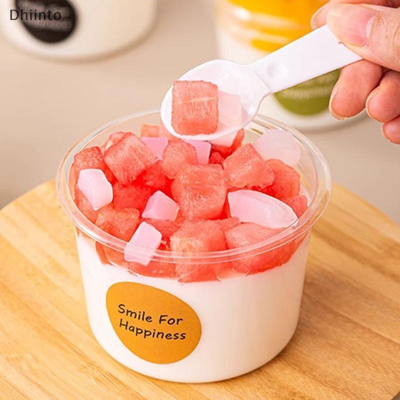 [Dhiint] 10/50 Unidades Copo De Sobremesa Com Tampa Copos De Sorvete Transparentes Para Pudim Iogurte Mousse Caixa De Bo