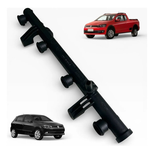 Flauta Bico Injetor Gol Saveiro Fox 1.0 8v Flex G5 Ao G8 Vw