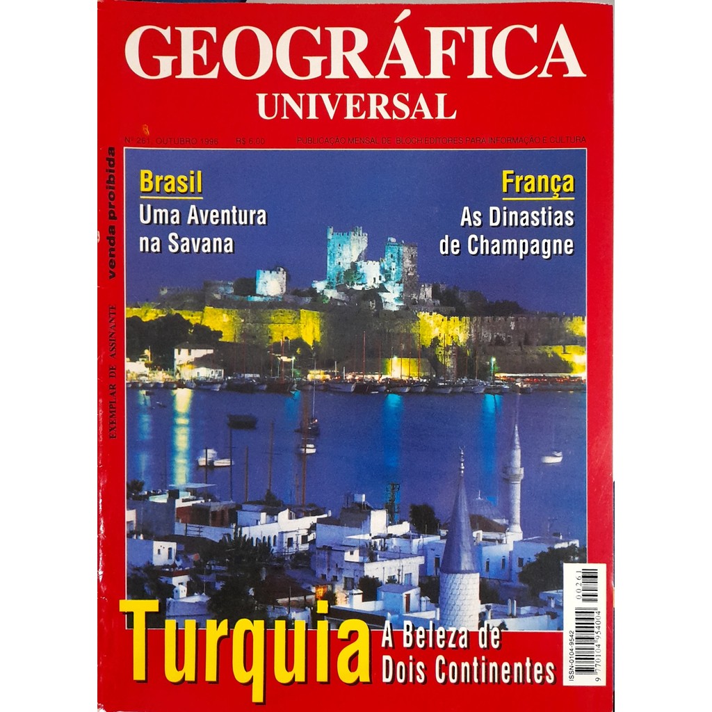 Revista Geográfica Universal nº 261 Outubro 1996 Turquia de Bloch 7992592