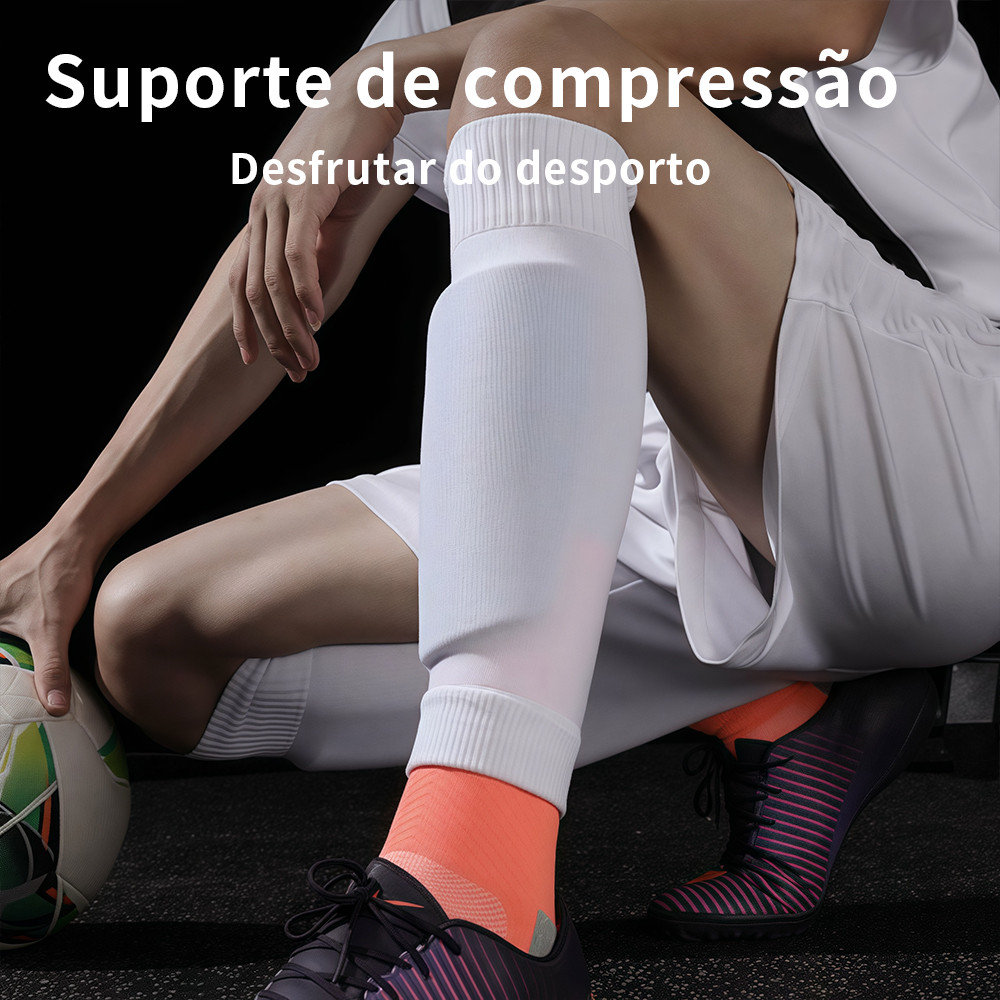 Meias Esportivas Antiderrapantes Meias de Futebol Suporte Panturrilha Absorventes AntiAtrito e Respiráveis Proteção