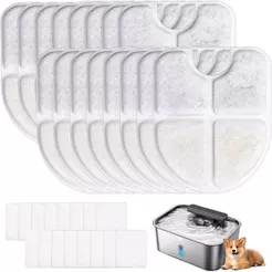 Filtro Para 12L inox Bebedouro Cão NP5313 Newpet - 6 Unidades Branco