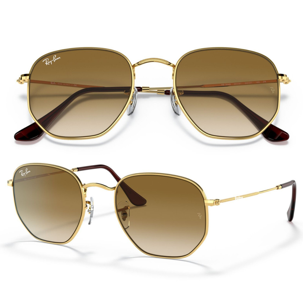 Óculos De Sol Ray Ban Hexagonal RB3548 Tamanho 54