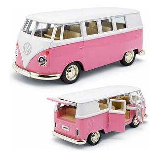 Miniatura Kombi Rmz City, 13 Cm, Metal, Abre Portas, Fricção