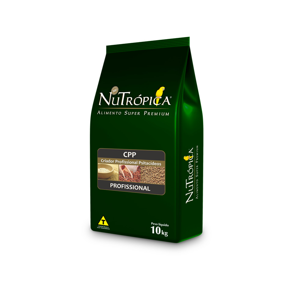 Ração Criador Profissional Psitacídeos Cpp Nutrópica 10kg
