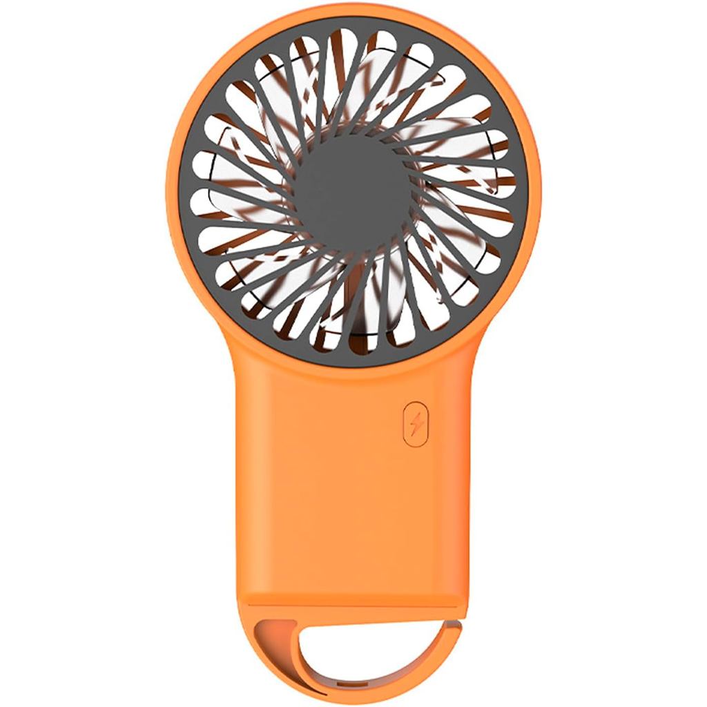 Mini ventilador portátil, design fofo, ventilador pessoal de mesa pequeno com três velocidades e base, ventilador leve p