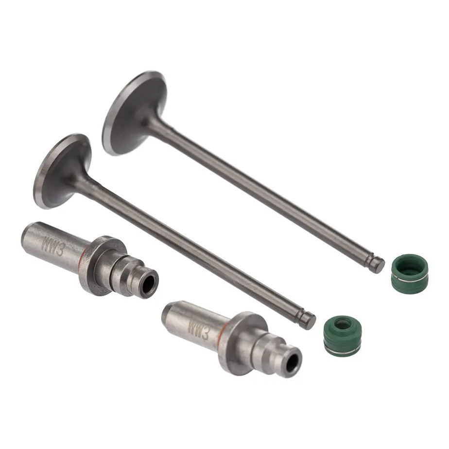 VALVULA GUIA E RETENTOR KIT (6PCS) WW3 CG 125 02/08 RETEN. VERDE