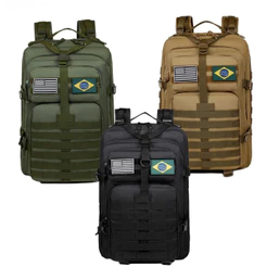 Mochila Tática Masculina 50L Grande / 30L Médio Reforçada Impermeável Grande Capacidade Camping, Viagem e Trilhas Outdoo