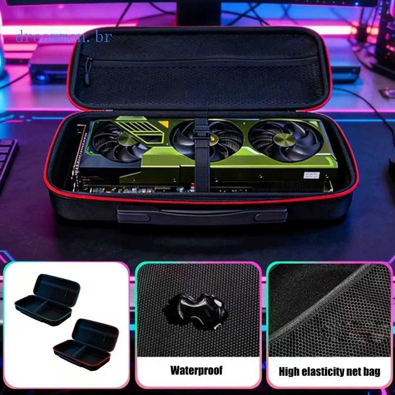 Caixa Porta-Placa Gráfica Preta Portátil DREA Antiimpacto Para RTX5090 RTX4090