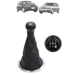 Kit Coifa Cambio Manopla Gol Saveiro Parati G3 2000 a 2005 Cromado Courvin com Base Bola e Resina Preta