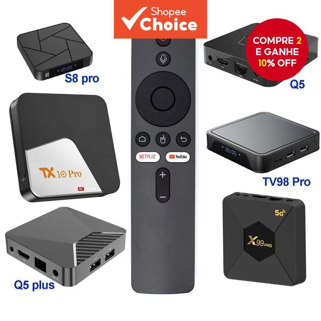  Controle de voz para Android TV Box, compatível com TV98pro, TX20 pro, os botões do controle remoto são os mesmos e