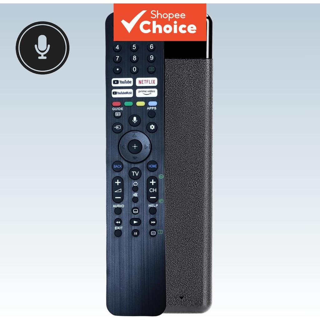 Controle Remoto de Voz Bluetooth para Sony Bravia, substituição RMF-TX520X/TX520P com microfone