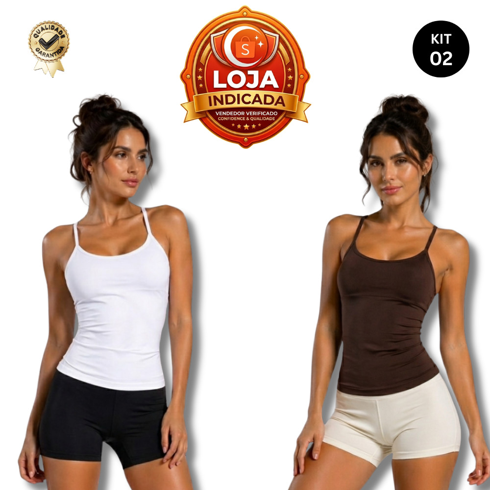 KIT REGATA FEMININA POLIAMIDA PREMIUM - O MELHOR PREÇO DA SHOPEE
