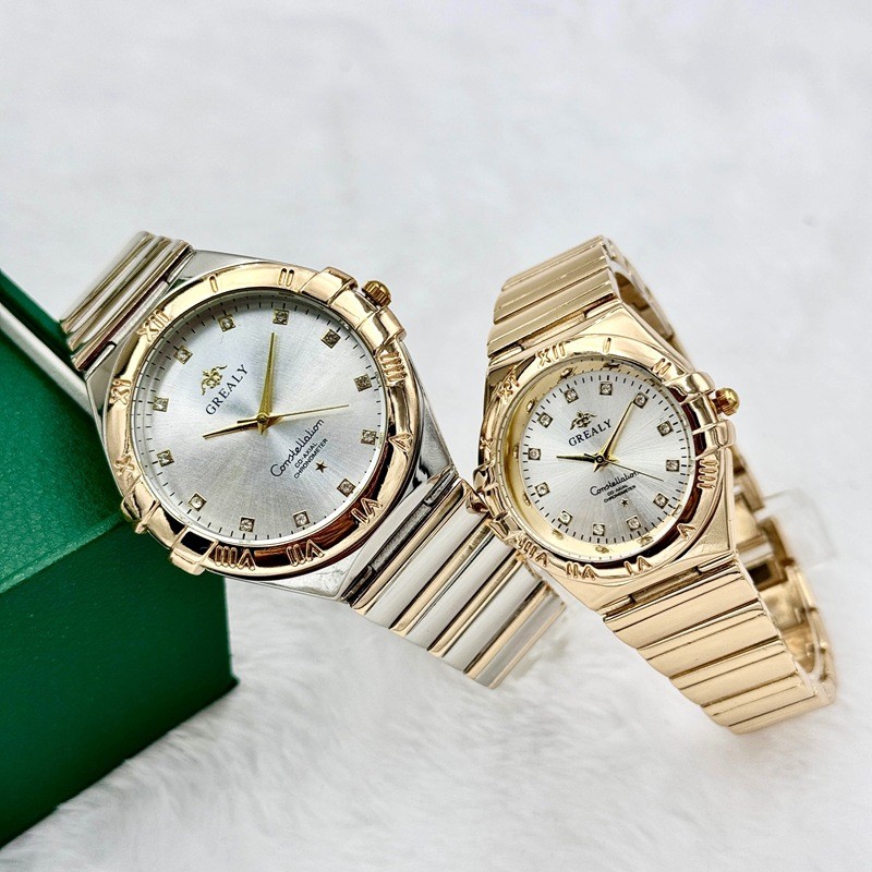 Relógio à prova d'água para casal, relógio masculino e feminino, relógio de quartzo elegante, relógio personalizado.