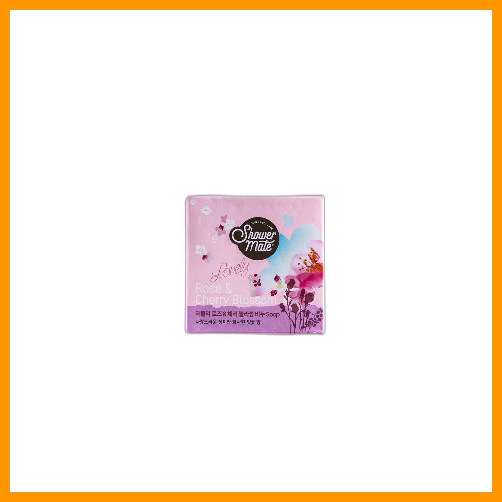 [daiso] Sabonete Shower Mate Lovely Rose & Cherry Blossom , 90g , 1 Unidade/Coreano/Aroma Floral Por hitandj