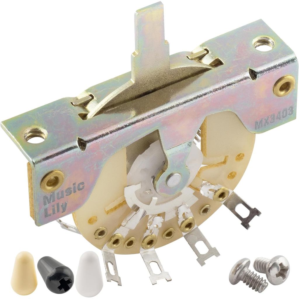 Musiclily Ultra Chave Seletora de Palhetas de 5 Posições para Guitarra Elétrica Estilo Strat
