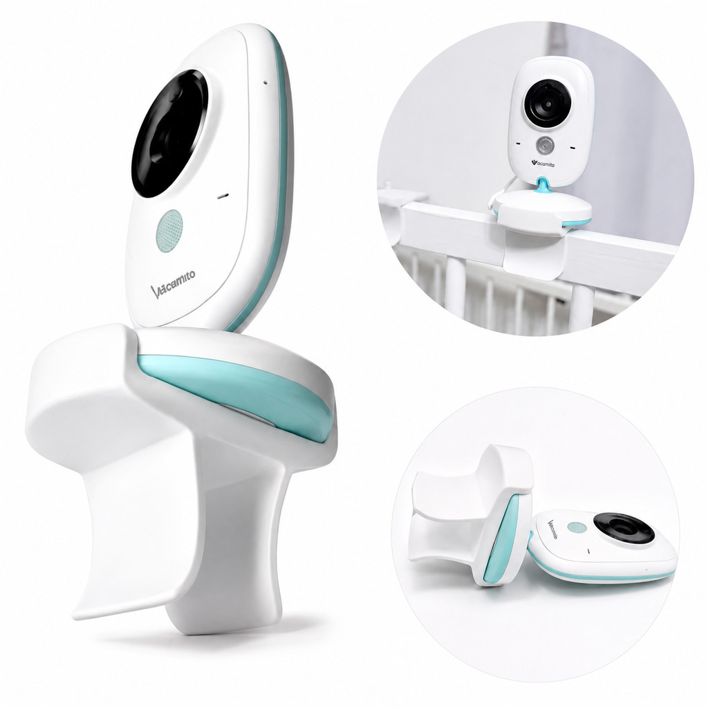 Suporte de Babá Eletrônica Para Berço Universal Ajustável Flexível Monitor Bebê  Vb603 Resistente