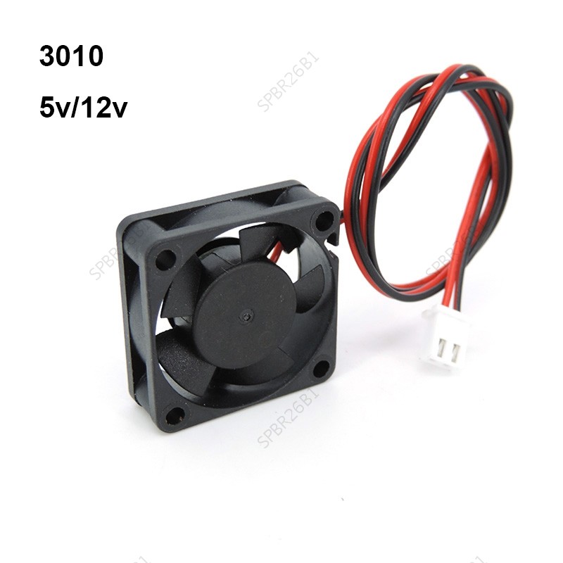 DC 5V 12V 24V 3010 Ventilador De Refrigeração Sem Escova Mini 30 * 10MM Cabo 2Pin Óleo Fluido Rolamento Radiador Para Pe