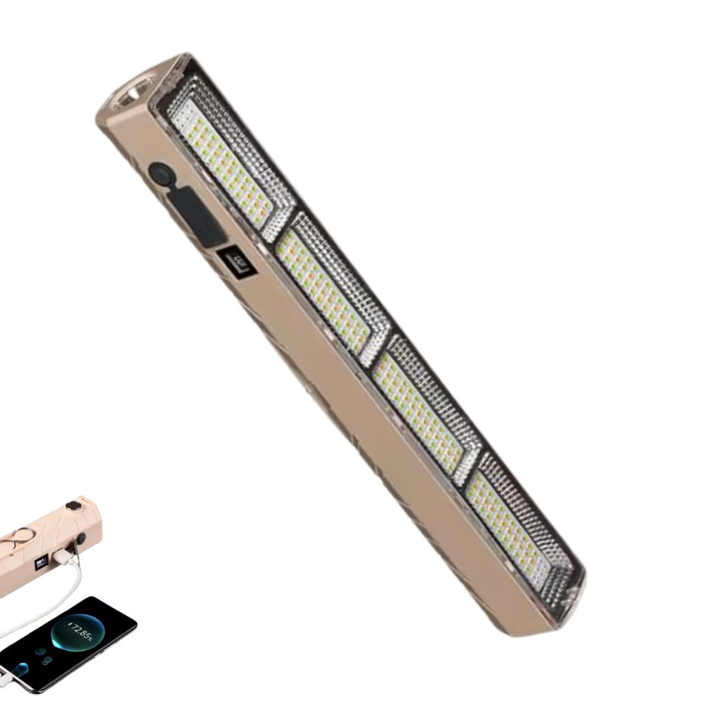 Lampada Led Tubo 300w Emergência Camping Lampião Pesca Barraca Lanterna 31cm Luminoso Recarregável