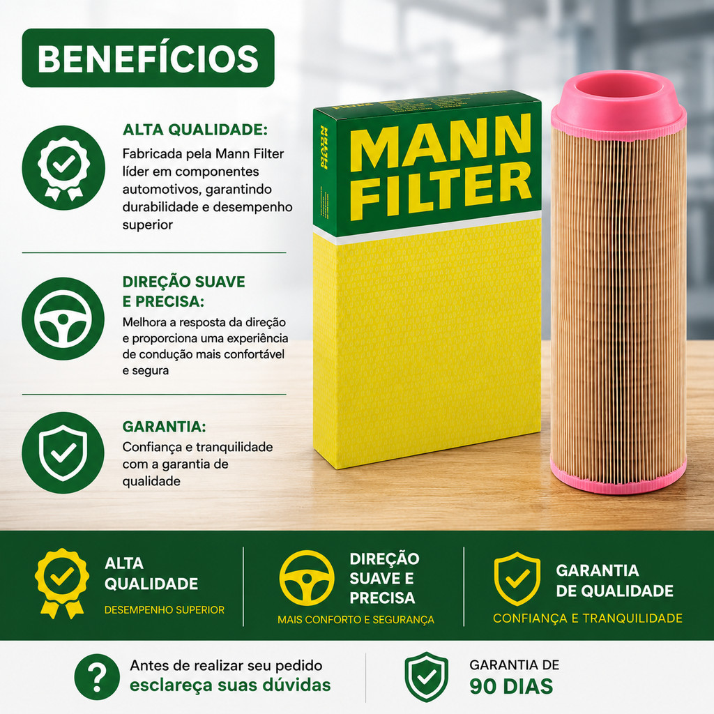 Filtro De Ar MANN-FILTER Blazer/S10/Kombi - C14200