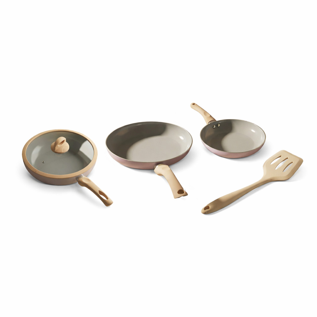 Jogo de Frigideiras 3 Peças + Frigideira Wok 28cm Baesh