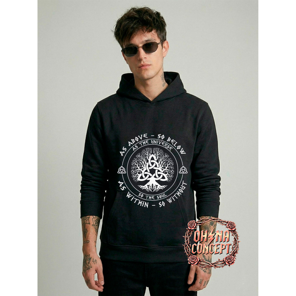 Moletom As above so below  Masculino Unissex Flanelado Quentinho  Premium Casaco Confortável Estiloso Envio Imediato