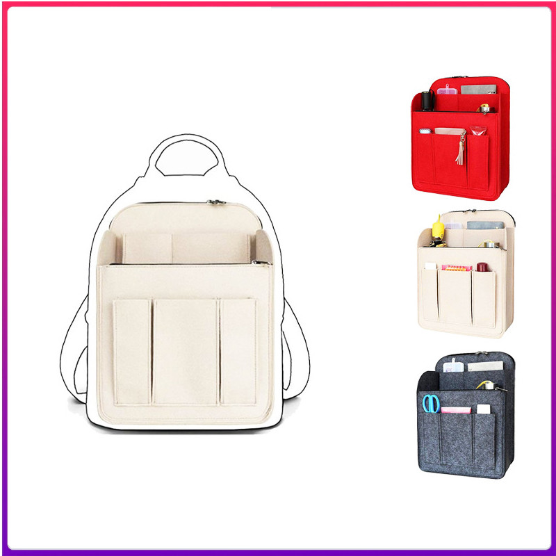 Nova Inserção Organizadora De Mochila Com Vários Bolsos De Grande Capacidade , Saco De Armazenamento Interno De Material