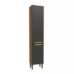 Paneleiro 2 Portas 40cm Elara Kappesberg Canela/Preto