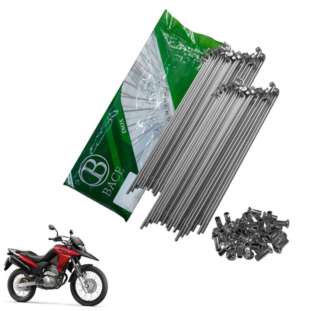 Jogo Raios Roda Honda Xre300 Xre 300 Dianteiro Inox 4mm Marca Bace