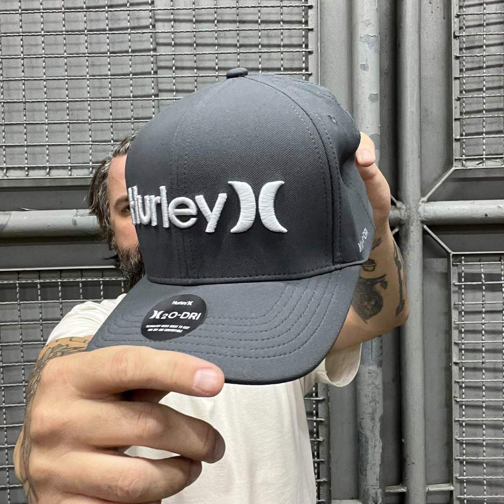 Boné Hurley Snapback One e Only H2O-DRI Cinza HYAC0105760
