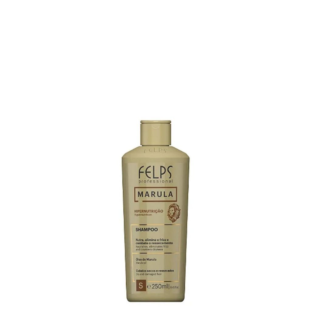Shampoo Marula Hipernutrição Felps 250ml - Limpeza Suave e Nutrição Profunda