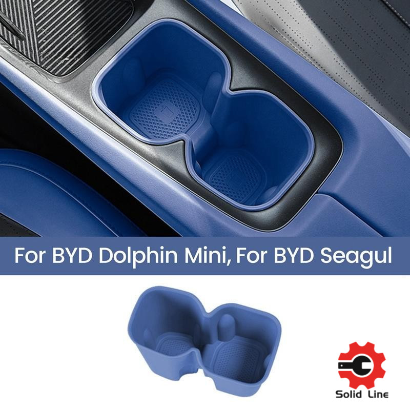 Suporte Para Copo De Água Carro Azul Marinho , Caixa De Armazenamento , Fixo Antiderrapante Bebidas BYD Dolphin Mini /