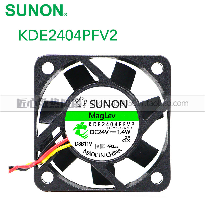 KDE2404PFV2 4010 24V 1.4W construído preciso SUNON 4CM ventilador inversor silencioso de 2 linhas