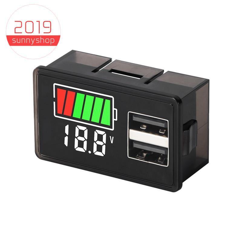 [Bestseller S] 1 PCS Indicador De Nível De Carga Da Bateria Medidor De Capacidade De Lítio , USB Duplo DC 8-30V