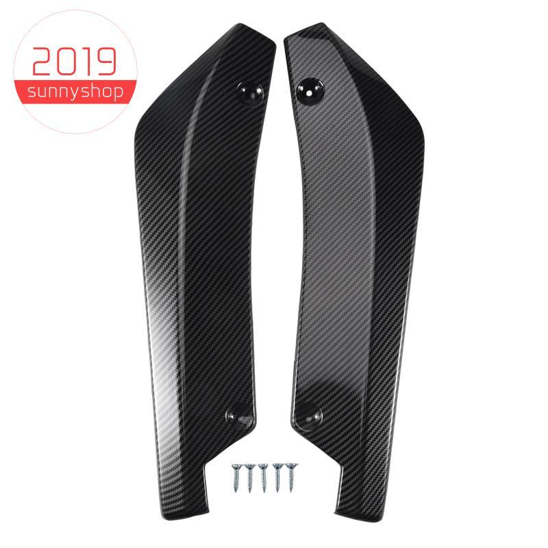 [Bestseller S] 2 x Protetor Divisor De Difusor De Lábio Traseiro De Fibra De Carbono Para Carro