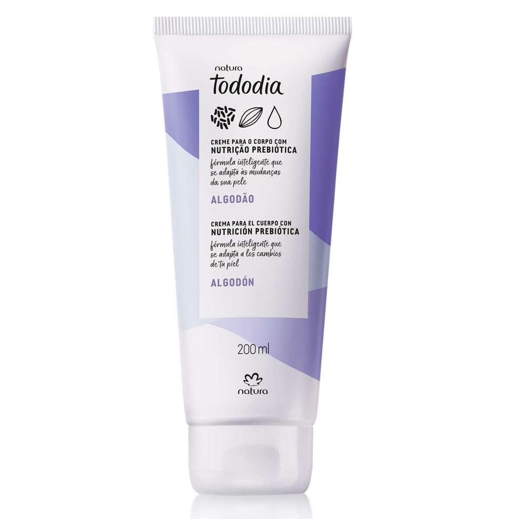 Creme Nutritivo para o Corpo Natura Tododia Algodão 200ml