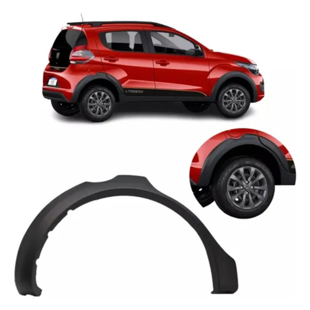 Imagem Moldura do Paralama Traseiro Direito Fiat Mobi LIKE LIKE. ON WAY WAY ON 2017 até 2021 100233283